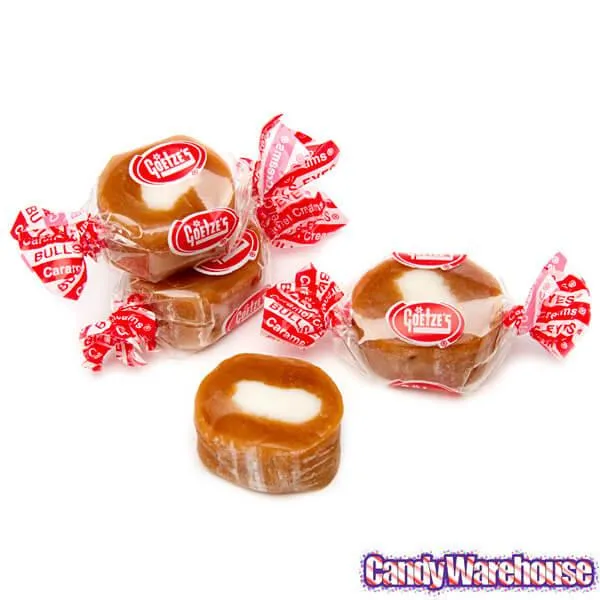 Goetze's Caramel Creams Bulls Eyes Candy: 3LB Box - Image 3