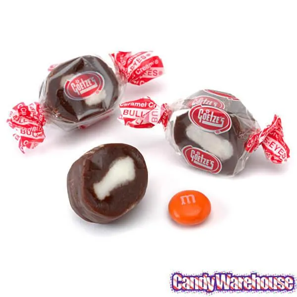 Goetze's Caramel Creams Bulls Eyes Candy - Chocolate: 5LB Bag - Image 2