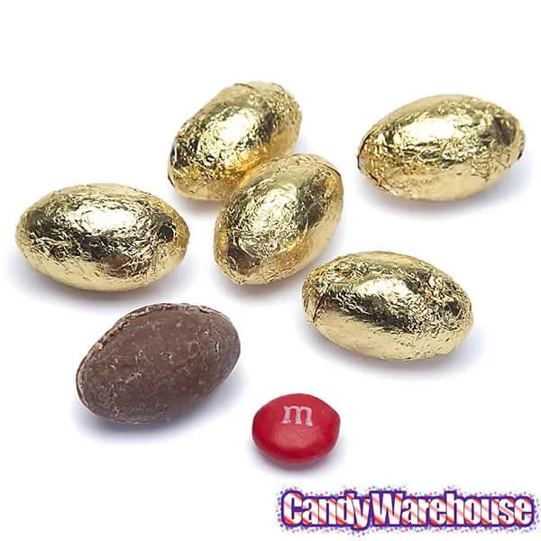 Palmer Gold Foiled Chocolate Eggs in Mesh Bags: 18-Piece Box - Image 3