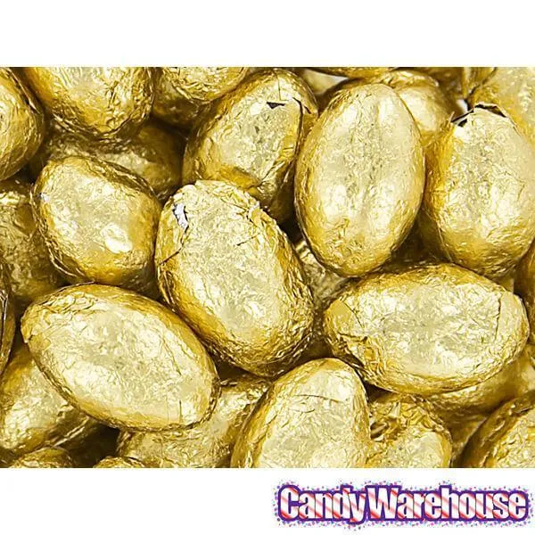Palmer Gold Foiled Chocolate Eggs in Mesh Bags: 18-Piece Box - Image 4
