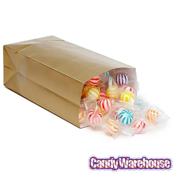 Mini Candy Treat Bags - Gold: 24-Piece Bag - Image 3