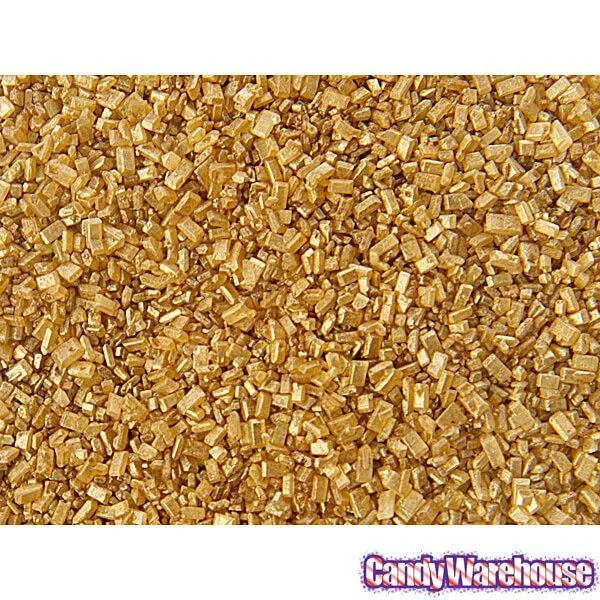 Gold Pearlized Sugar Crystals: 5.25-Ounce Dispenser - Image 2