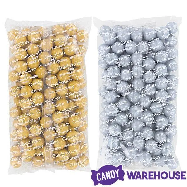Gumballs Color Combo - Gold and Silver: 4LB Box - Image 4