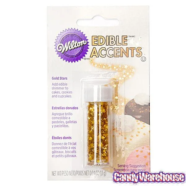 Gold Stars Edible Accents: 0.04-Ounce Bottle - Image 2