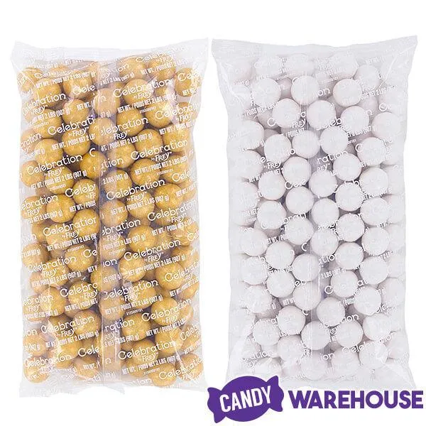Gumballs Color Combo - Gold and White: 4LB Box - Image 4