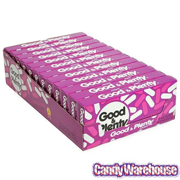 Good & Plenty Candy 6-Ounce Packs: 12-Piece Box - Image 3