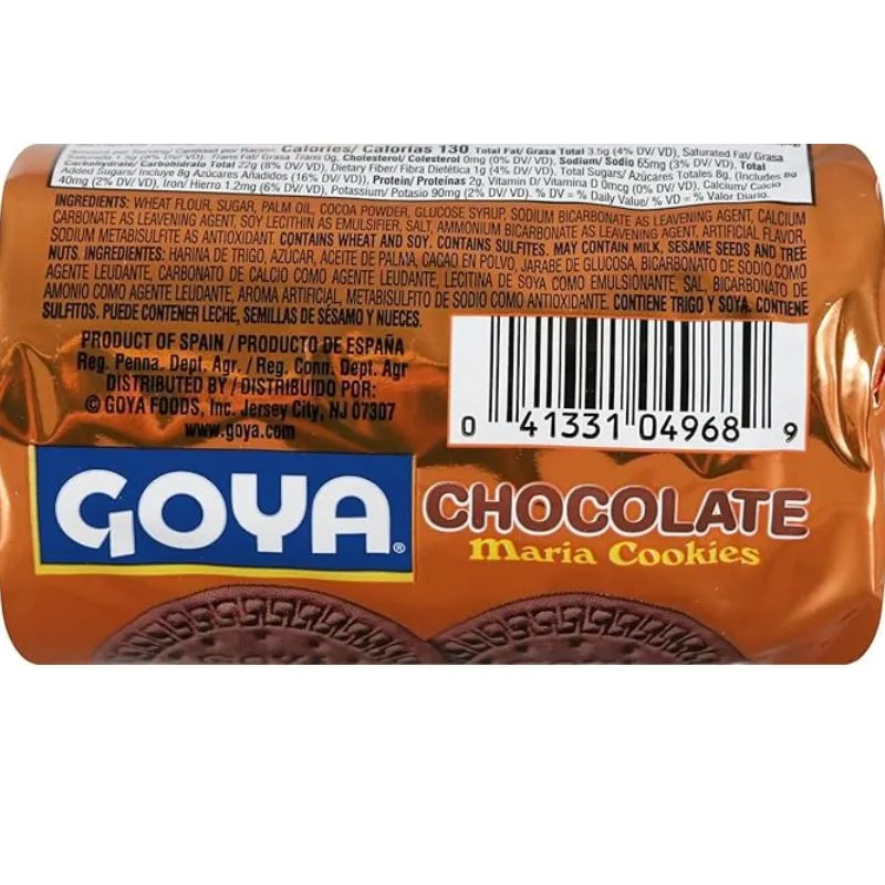Goya Chocolate Maria Cookies: 8-Piece Box - Image 3