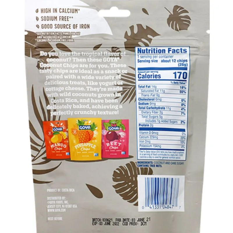 Goya Coconut Fruit Chips: 6-Piece Case - Image 2