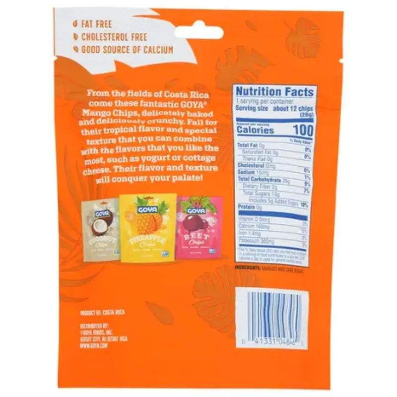 Goya Mango Fruit Chips: 6-Piece Case - Image 2