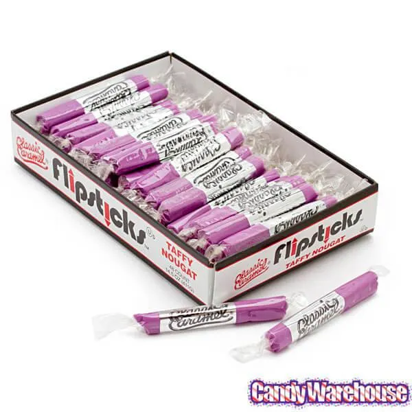 Flipsticks Nougat Taffy Candy - Grape: 48-Piece Caddy - Image 2