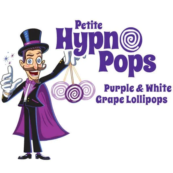 Hypno Pops Petite Swirled Lollipops - Grape: 100-Piece Bag - Image 3