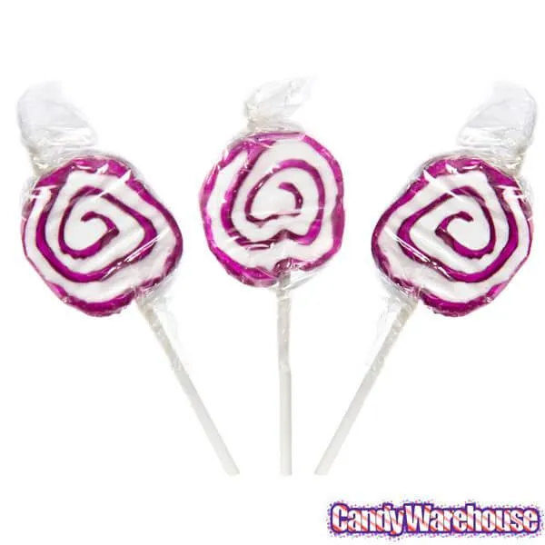 Hypno Pops Petite Swirled Lollipops - Grape: 100-Piece Bag - Image 4