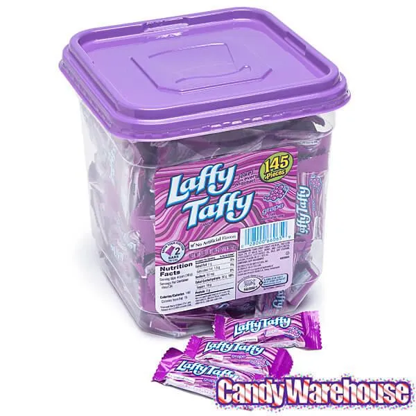 Laffy Taffy Candy - Grape: 145-Piece Tub - Image 3