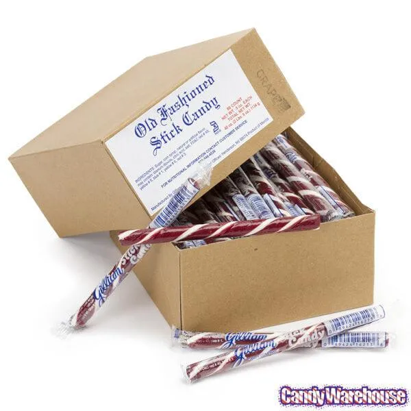 Old Fashioned Hard Candy Sticks - Grape: 80-Piece Box - Image 4