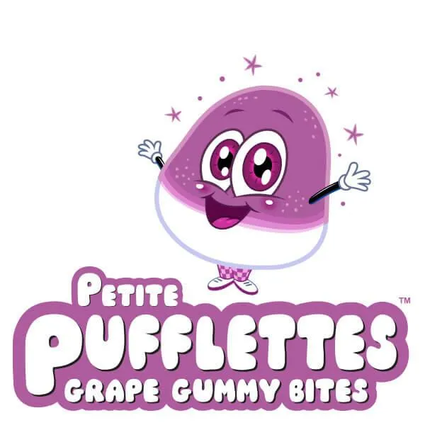Petite Pufflettes Gummy Bites - Grape: 5LB Bag - Image 4