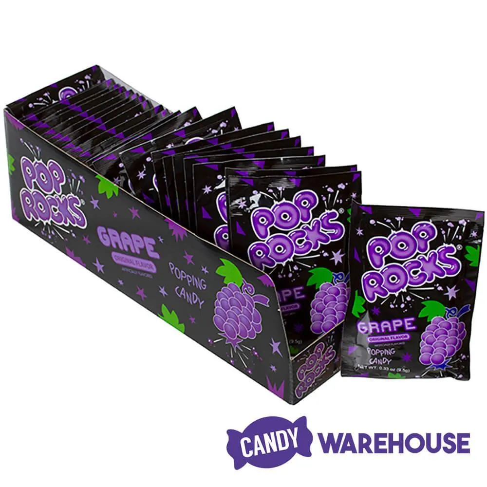 Pop Rocks Candy Packs - Grape: 24-Piece Box - Image 2