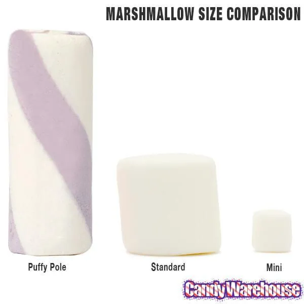 Puffy Poles Jumbo Marshmallow Twists - Grape: 1KG Bag - Image 5