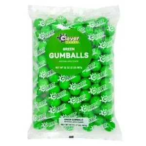 Green 1-Inch Gumballs: 24LB Case - Image 2