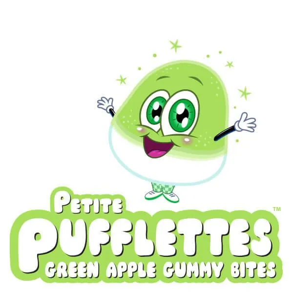 Petite Pufflettes Gummy Bites - Green Apple: 5LB Bag - Image 4