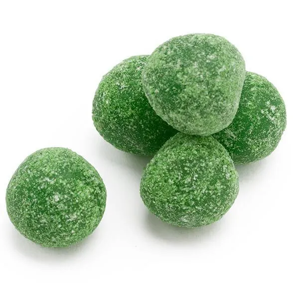 Sour Spanks Chewy Candy Balls - Green Apple: 5LB Bag
