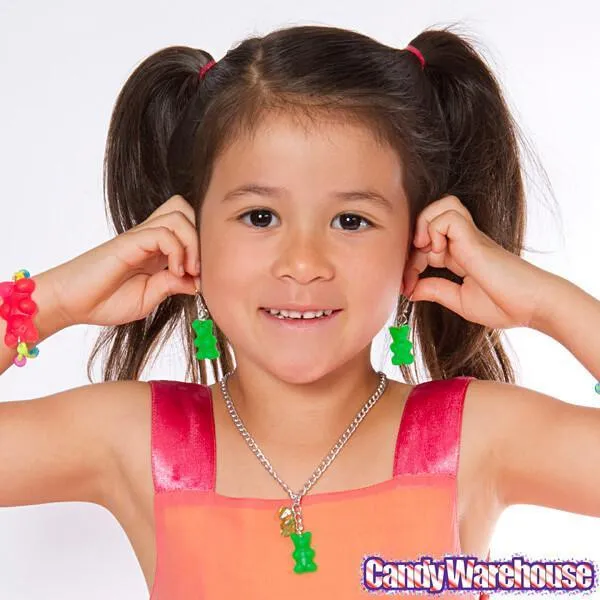 Gummy Bear Earrings - Green - Image 2