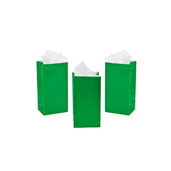Mini Candy Treat Bags - Green: 24-Piece Bag - Image 4
