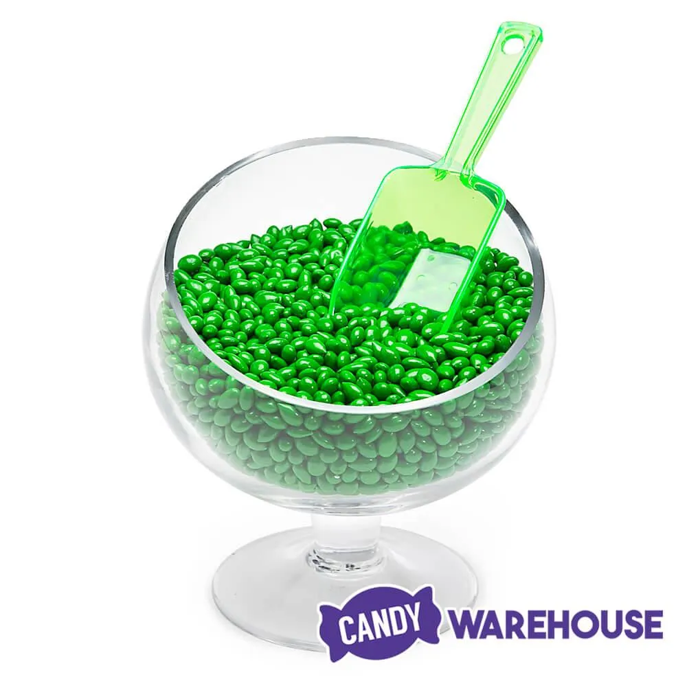 Plastic 2-Ounce Flat Bottom Candy Scoop - Green - Image 2