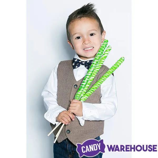 Tesla's Tremendously Tall 3-Ounce Twist Pops - Lime: 12-Piece Box - Image 6