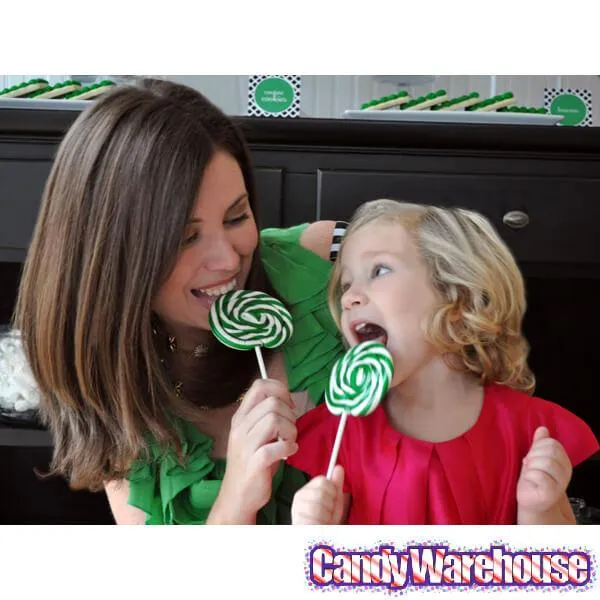Whirly Pop 1.5-Ounce Swirl Suckers - Green: 24-Piece Display - Image 4