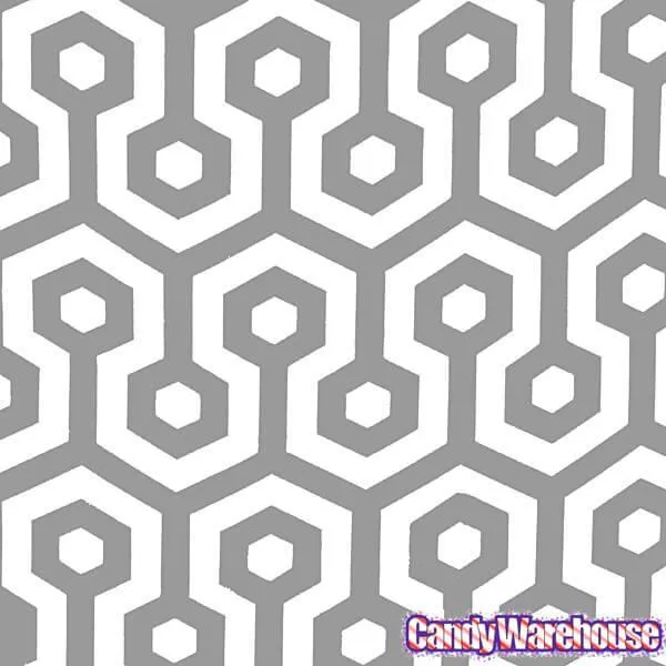 Grey Honeycomb Candy Bags: 25-Piece Pack - Image 3