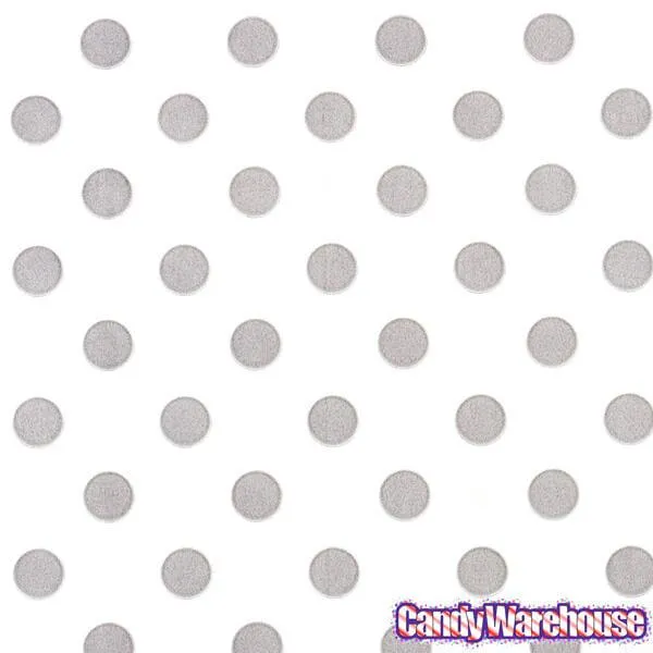Grey Polka Dot Candy Bags: 25-Piece Pack - Image 3