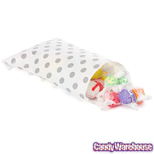 Grey Polka Dot Candy Bags: 25-Piece Pack - Image 4