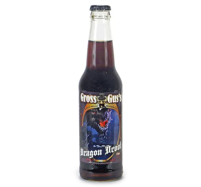 Gross Gus - Dragon Drool Black Licorice Soda: 24-Piece Case