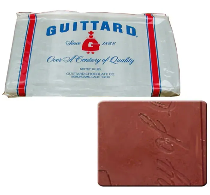 Guittard Giant Chocolate Bar - Old Dutch Milk Chocolate: 10LB Box