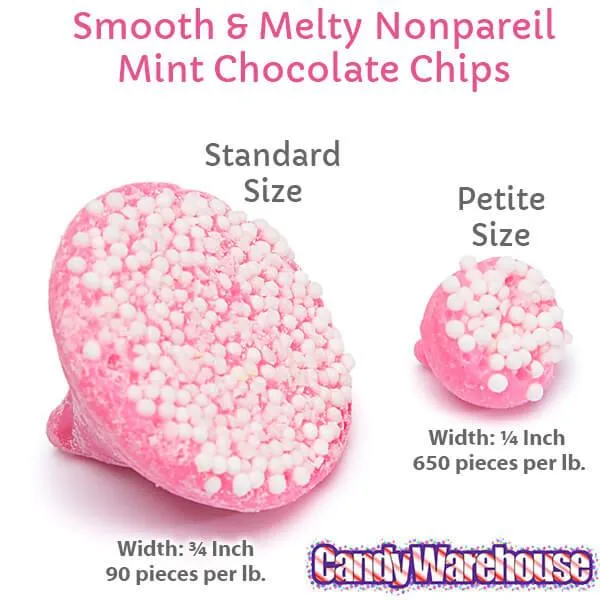 Guittard Petite Smooth & Melty Nonpareil Mint Chocolate Chips: 5LB Bag - Image 6