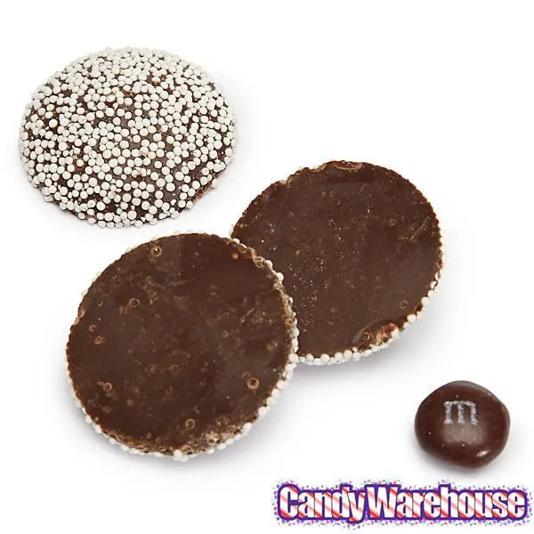 Guittard Semisweet Chocolate Wafers with White Nonpareils: 20LB Bag - Image 2