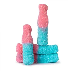 Gummy Bubblegum Bottles Candy: 5LB Bag