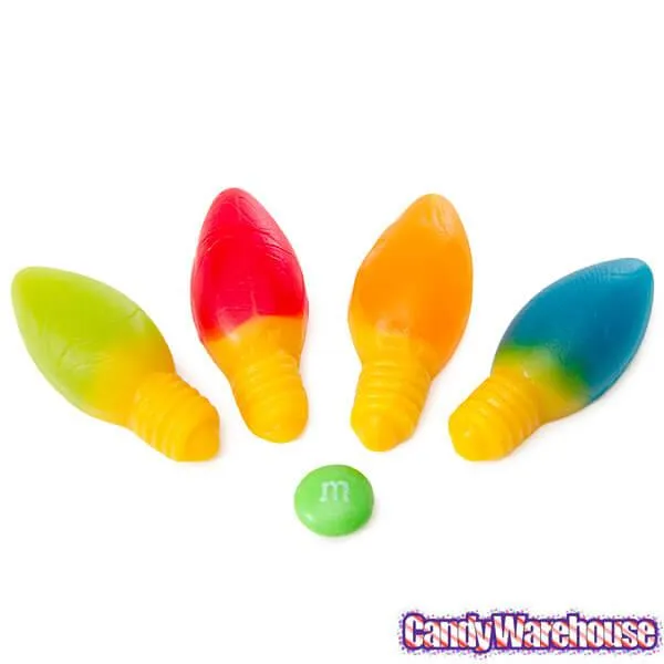 Gummy Christmas Light Bulbs Candy: 3KG Bag - Image 3
