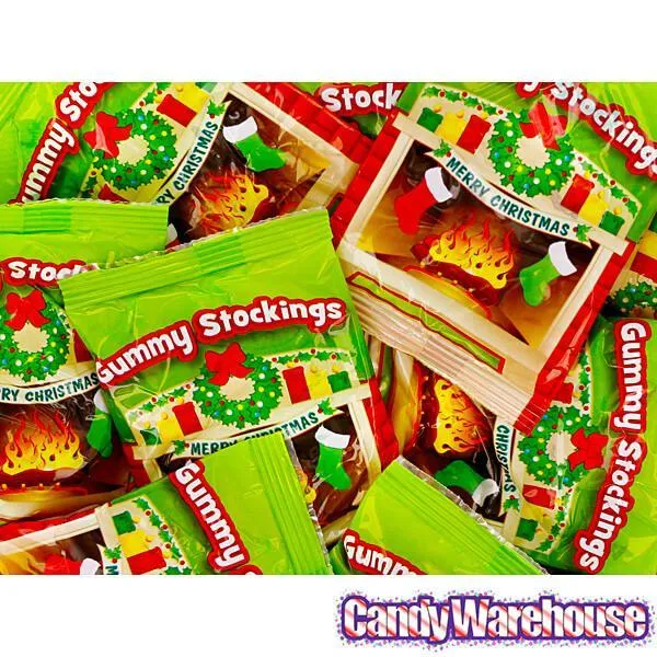 Gummy Christmas Stockings Candy Packs: 18-Piece Bag - Image 2