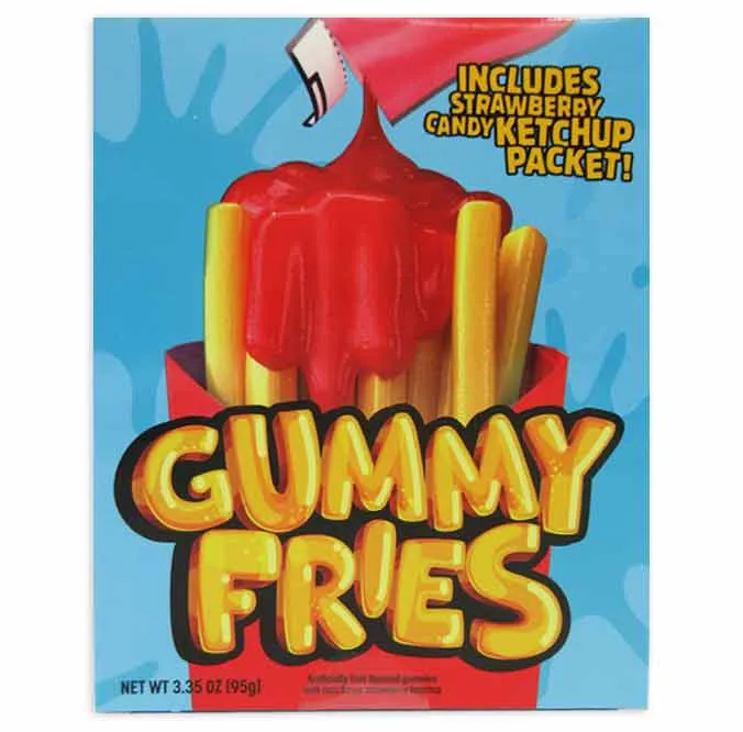 Gummy Fries with Strawberry Ketchup Packet: 12-Piece Display - Image 2