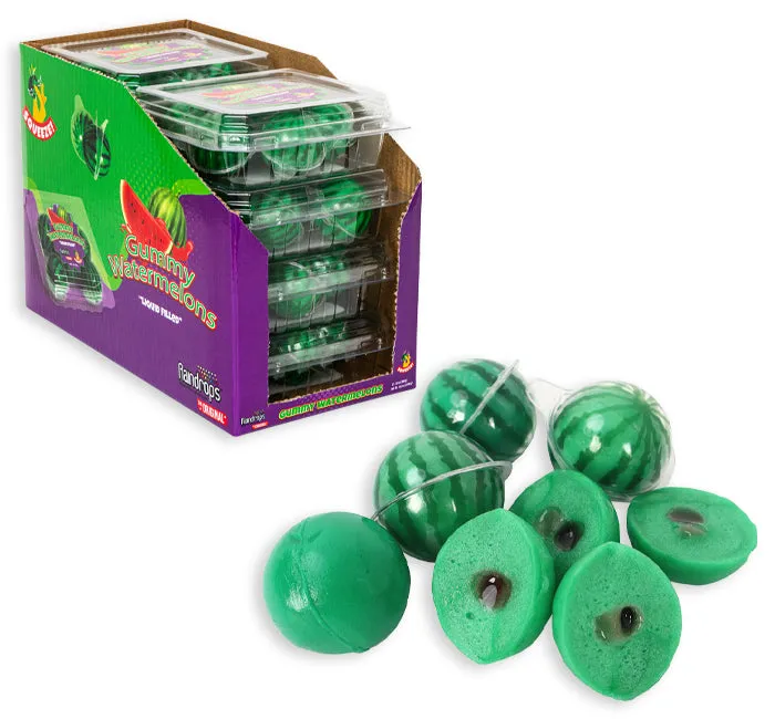 Gummy Liquid Filled Watermelon Cartons: 16-Piece Case
