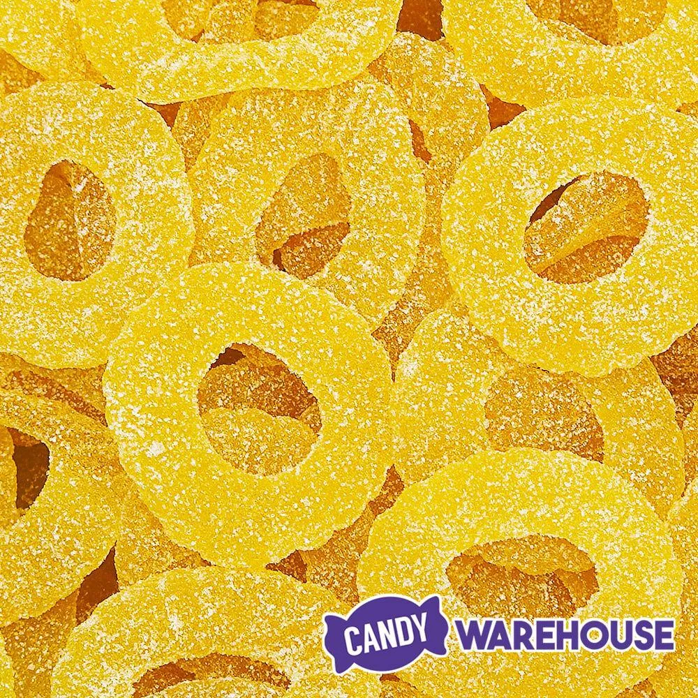 Sugared Gummy Pineapple Rings Candy: 1KG Bag - Image 2