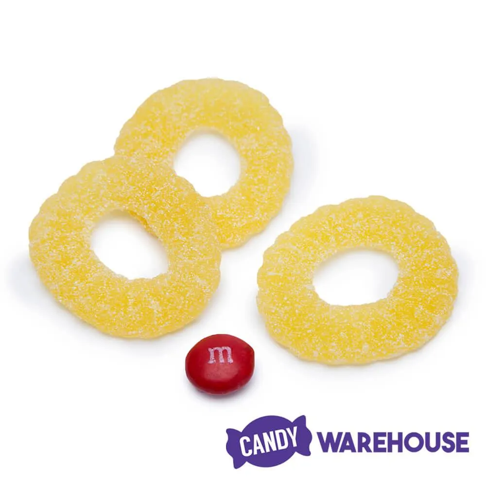 Sugared Gummy Pineapple Rings Candy: 1KG Bag - Image 4