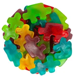 Gummy Puzzle Pieces: 5.5LB Bag - Image 2