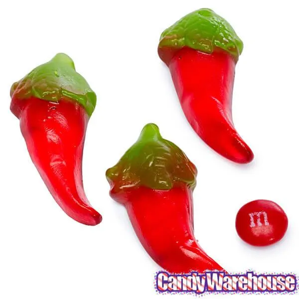 Gummy Red Hot Chilli Peppers Candy: 3KG Bag - Image 3