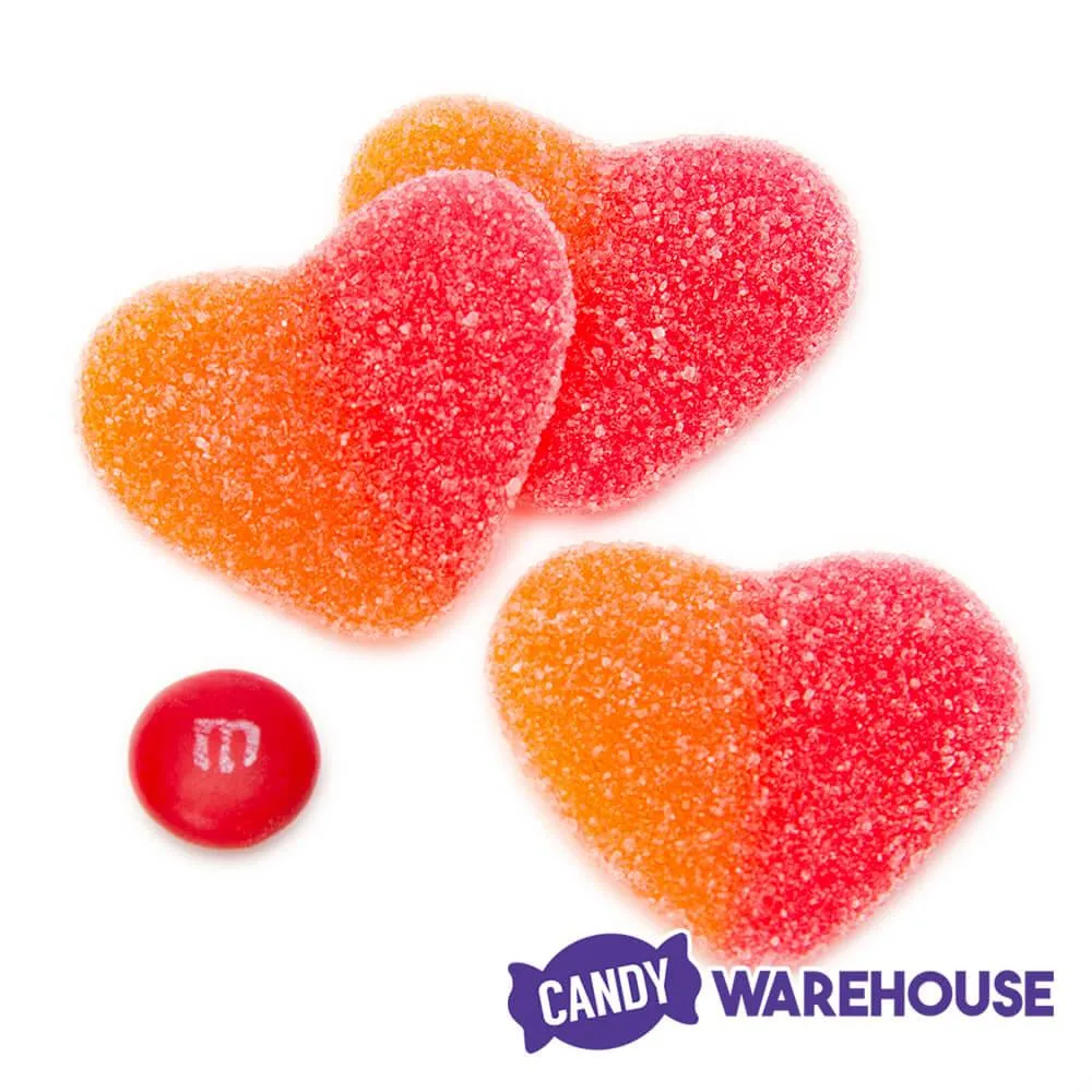 Gummy Sour Peach Hearts: 5LB Bag - Image 2