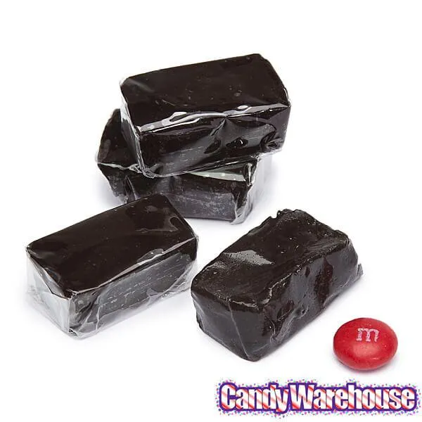 Gustaf's Black Licorice Caramel Cubes: 2KG Bag - Image 2