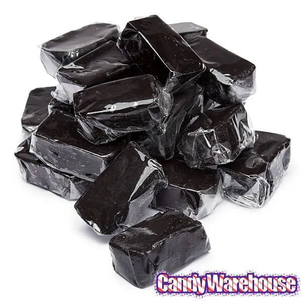 Gustaf's Black Licorice Caramel Cubes: 2KG Bag - Image 3