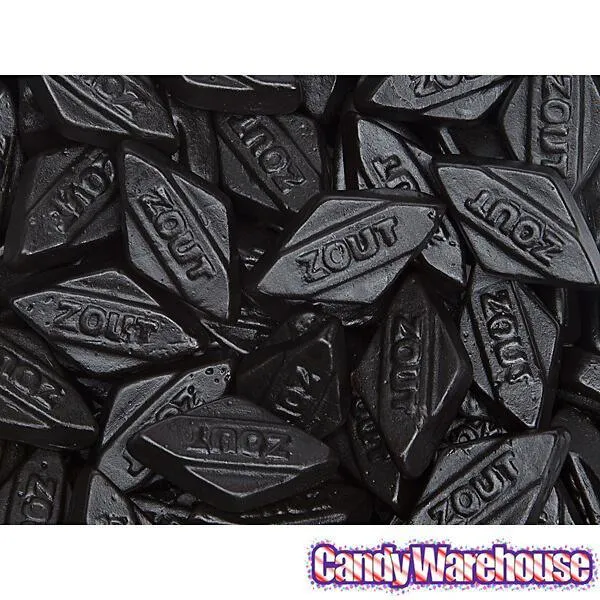 Gustaf's Black Licorice Diamonds: 1KG Bag - Image 4