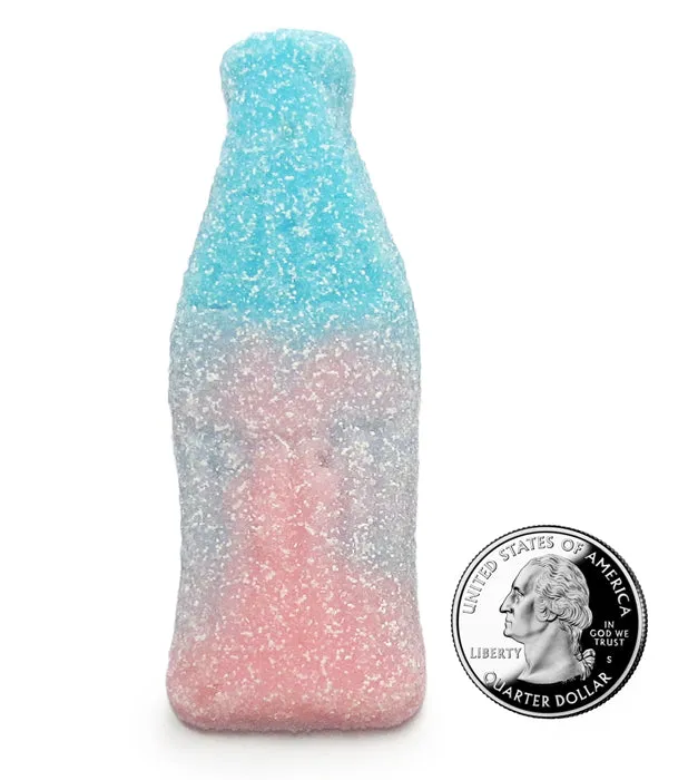 Gustaf's Sour Gummy Giant Bubble Gum Bottles: 6.6LB Bag